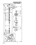 GEARCASE Diagram and Parts List for KAWE960WAL1  Whirlpool Washer