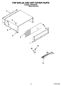 TOP GRILLE AND UNIT COVER PARTS Diagram and Parts List for KSSS36FMX03  KitchenAid Refrigerator