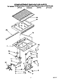 COMPARTMENT SEPARATOR Diagram and Parts List for ET20NMYAN00  Whirlpool Refrigerator