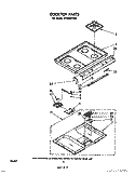 COOKTOP Diagram and Parts List for SF3600EPW0  Whirlpool Range