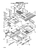 SHELF, LIT/OPTIONAL Diagram and Parts List for 3ET18DKXAN00  Whirlpool Refrigerator