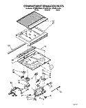 COMPARTMENT SEPARATOR Diagram and Parts List for ET20PKXYN01  Whirlpool Refrigerator