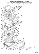 REFRIGERATOR SHELF PARTS Diagram and Parts List for KSRL25FRBL01  KitchenAid Refrigerator