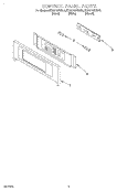 CONTROL PANEL Diagram and Parts List for KEBC107HWH0  KitchenAid Wall Oven