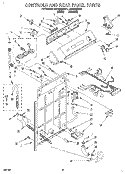 CONTROLS AND REAR PANEL Diagram and Parts List for LSC9245BN1  Whirlpool Washer