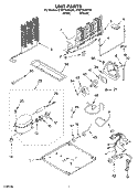 UNIT PARTS Diagram and Parts List for ET9FTKXKT03  Whirlpool Refrigerator