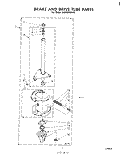 BRAKE AND DRIVE TUBE Diagram and Parts List for LA5460XMW3  Whirlpool Washer