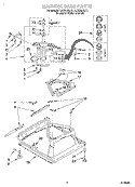 MACHINE BASE Diagram and Parts List for LSR8233JT1  Whirlpool Washer
