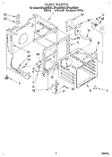 OVEN Diagram and Parts List for RF364BXBQ1  Whirlpool Range