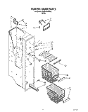 FREEZER LINER Diagram and Parts List for 3XARG484WP00  Whirlpool Refrigerator