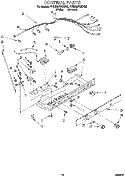 CONTROL Diagram and Parts List for 4YED25PWDN00  Whirlpool Refrigerator