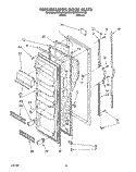 REFRIGERATOR DOOR Diagram and Parts List for ED20PKXAN00  Whirlpool Refrigerator