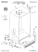 CABINET, LITERATURE Diagram and Parts List for TS22AQXGN01  Whirlpool Refrigerator