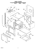 OVEN Diagram and Parts List for RS675PXGT8  Whirlpool Range