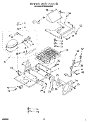 UPPER UNIT Diagram and Parts List for KSSS36MDX02  KitchenAid Refrigerator
