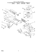 AIR FLOW Diagram and Parts List for KHMS147HBL1  KitchenAid Microwave