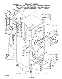 CABINET Diagram and Parts List for ET18JKYSG07  Whirlpool Refrigerator