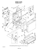DOOR Diagram and Parts List for DU9500XS1  Whirlpool Dishwasher
