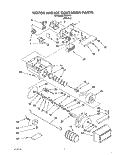 MOTOR AND ICE CONTAINER Diagram and Parts List for 3XRA710  Whirlpool Refrigerator