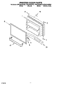 FREEZER DOOR PARTS, OPTIONAL PARTS Diagram and Parts List for KTRC22KMBT02  KitchenAid Refrigerator