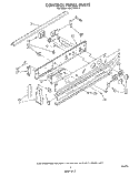 CONTROL PANEL Diagram and Parts List for RS6750XVN0  Whirlpool Range