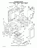 CHASSIS PARTS Diagram and Parts List for GFG461LVT0  Whirlpool Range