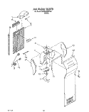 AIRFLOW Diagram and Parts List for 3XARG485WP00  Whirlpool Refrigerator