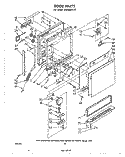 DOOR Diagram and Parts List for DU4000XL0  Whirlpool Dishwasher