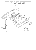 ESCUTCHEON AND CONTROL COMPONENTS Diagram and Parts List for EC5100XFB1  Whirlpool Ice Maker