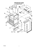 CONTAINER Diagram and Parts List for TC8700XYP1  Whirlpool Trash Compactor