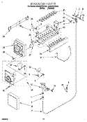 ICEMAKER, LIT/OPTIONAL Diagram and Parts List for ED22ZRXDW01  Whirlpool Refrigerator