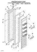 FREEZER DOOR Diagram and Parts List for KSSS36FKB00  KitchenAid Refrigerator