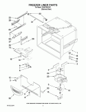 FREEZER LINER PARTS Diagram and Parts List for G20EFSB23S7  Whirlpool Refrigerator