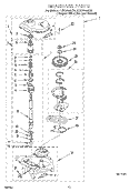 GEARCASE Diagram and Parts List for 7LSC8244HQ0  Whirlpool Washer