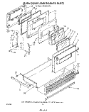 OVEN DOOR AND DRAWER Diagram and Parts List for RF4900XLW4  Whirlpool Range