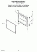 FREEZER DOOR PARTS Diagram and Parts List for EB9FVHLVS00  Whirlpool Refrigerator
