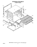 INTERNAL OVEN Diagram and Parts List for SF0140SRW5  Whirlpool Range