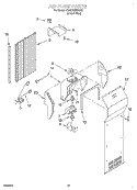 AIR FLOW Diagram and Parts List for KSRS25IHBU02  KitchenAid Refrigerator