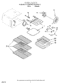 OVEN Diagram and Parts List for KERC607EAL4  KitchenAid Range
