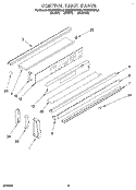 CONTROL PANEL, OPTIONAL Diagram and Parts List for KEDS207BWH0  KitchenAid Range