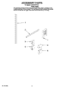 ACCESSORY PARTS Diagram and Parts List for KUDD03STPA10  KitchenAid Dishwasher