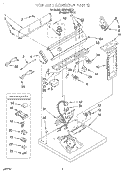 SECTION Diagram and Parts List for LER5848EQ3  Whirlpool Dryer