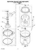 Part Location Diagram of W10873800 Whirlpool AGITATOR
