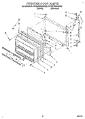 FREEZER DOOR Diagram and Parts List for ET22DQRAN00  Whirlpool Refrigerator