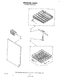 DISHRACK Diagram and Parts List for DU3014XL0  Whirlpool Dishwasher