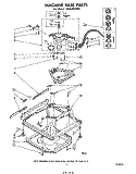 MACHINE BASE Diagram and Parts List for LA5530XPW0  Whirlpool Washer