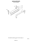 BACKGUARD Diagram and Parts List for SF300BSRW0  Whirlpool Range