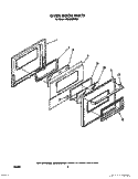 OVEN DOOR Diagram and Parts List for RS6300XVN2  Whirlpool Range