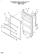 REFRIGERATOR DOOR Diagram and Parts List for RT18HDXDW00  Roper Refrigerator