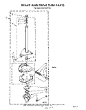 BRAKE AND DRIVE TUBE Diagram and Parts List for LA5400XPW3  Whirlpool Washer